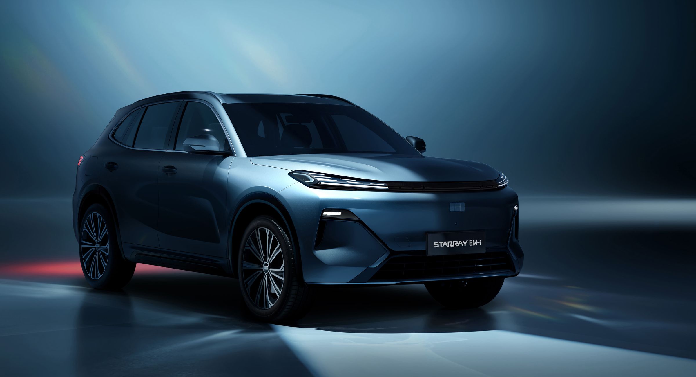 Model Geely Starray EM-i Bandung hybrid